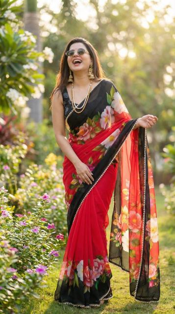 Svara digital print wholesalers sarees market